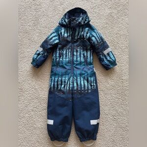 Blue Patterned Snowsuit like new